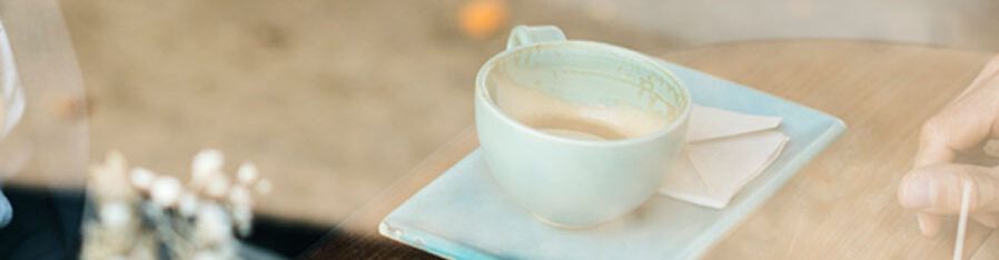 Kaffekopp för samtal